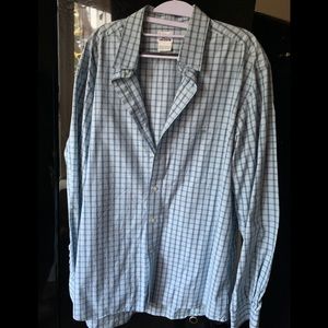 Blue/green Lacoste Botton Down! Size 45/L